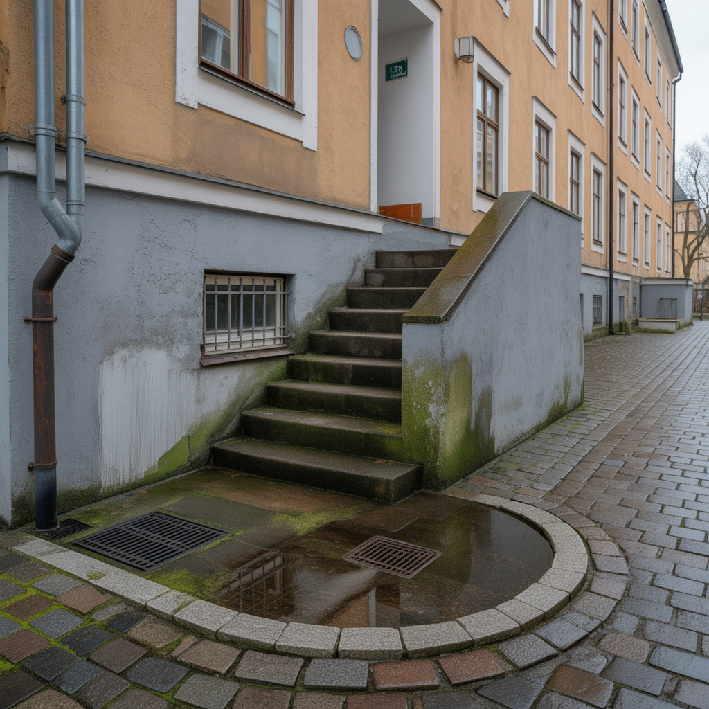 fukt i kallartrappa vid innergard felsokning och atgarder