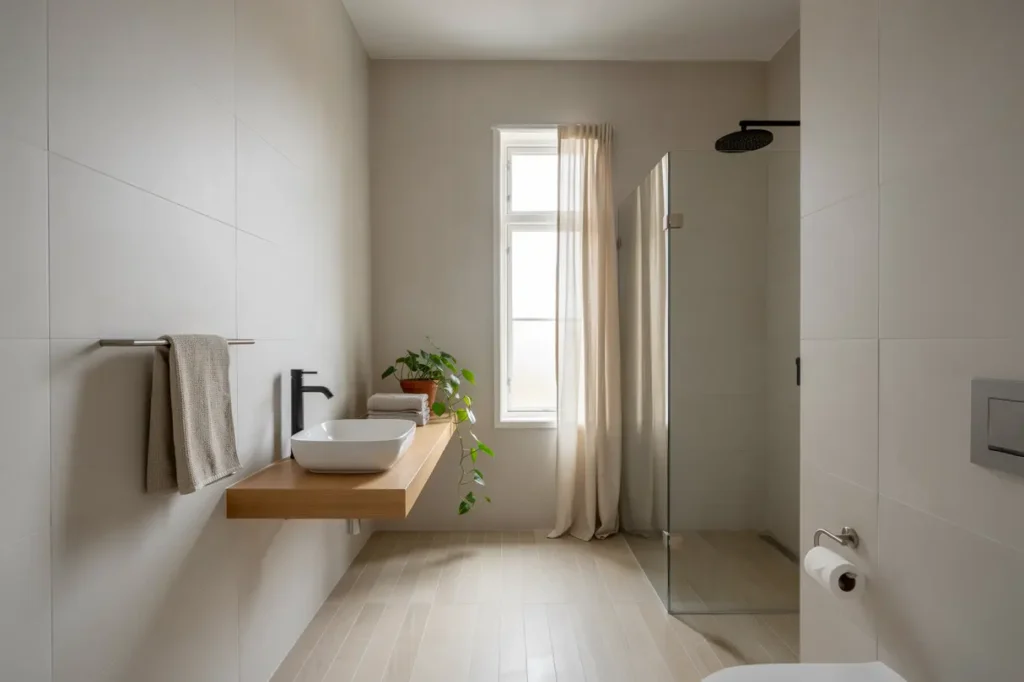 badrumsrenovering med kakels ttning och golvv rme i s dermalm