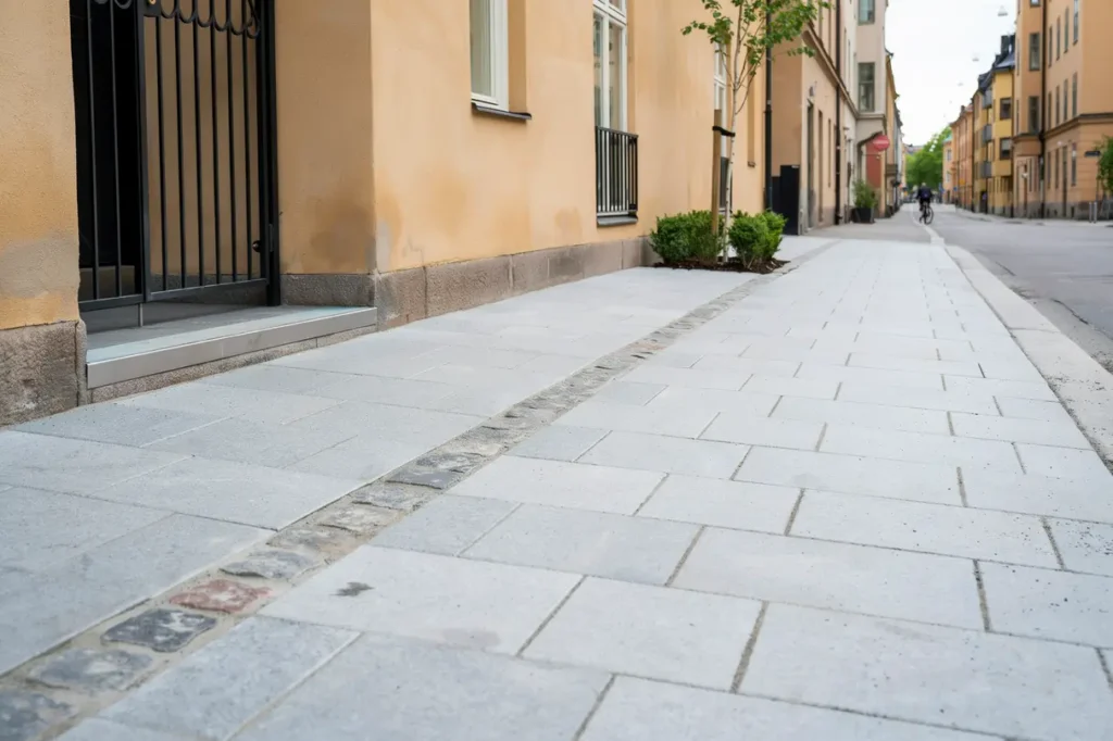 stens ttning och plattl ggning av entr ytor vid bostadsfastighet i stermalm